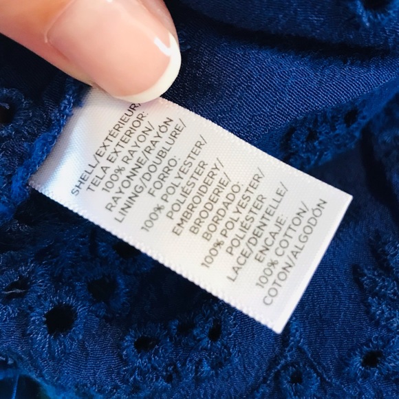 LOFT Embroidered Eyelet Style Dress - Picture 8 of 8